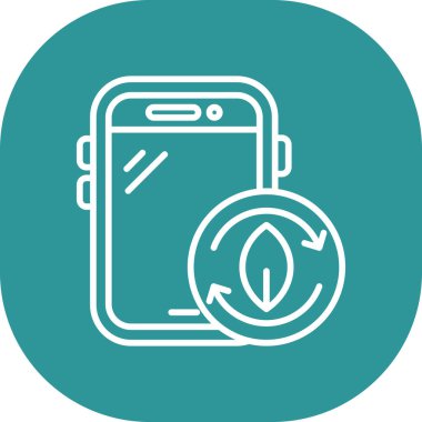 Mobil uygulama simgesinin vektör illüstrasyonu, teknoloji kavramı