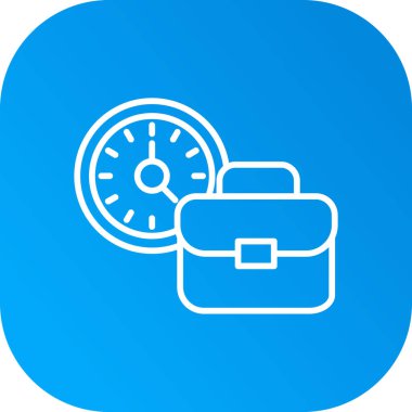 Saat Simgesi Soyut Arkaplanda İzole Edildi