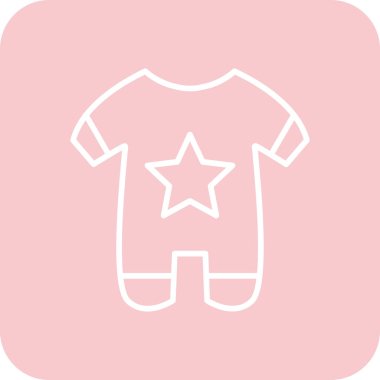 Bebek giysileri kutsal kişilerin resmi, vektör çizim