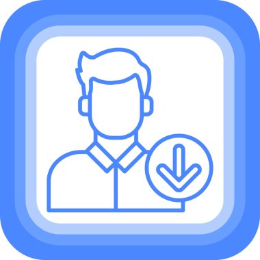 kullanıcı simgesi tasarımı vektör çizimi