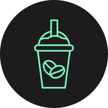 kahve fincanı simgesi, vektör illüstrasyonu