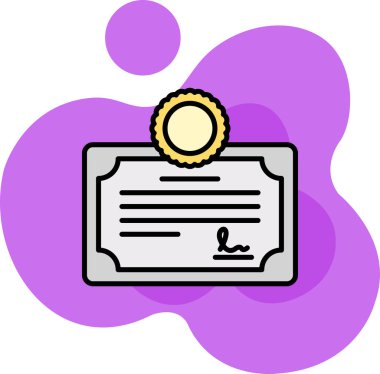 Rozet. Web simgesi basit illüstrasyon