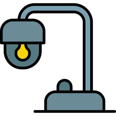 Lamba lambası ikonu. Vektör çizimi. lamba.