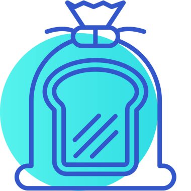 Çanta. Web simgesi basit illüstrasyon