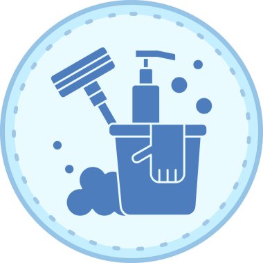 Temizleme simgesinin vektör illüstrasyonu