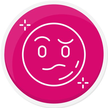 Üzgün surat. Web simgesi basit tasarım