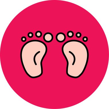 bebek ikonu vektör illüstrasyonu