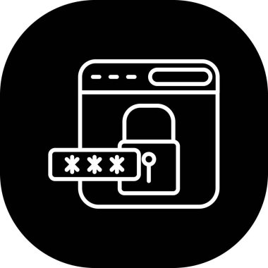 parola simgesi soyut arkaplanda izole edildi