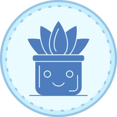 Çiçek. Web simgesi basit illüstrasyon