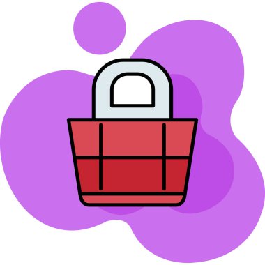 Alışveriş sepeti ikonu. Web için sepet simgeleri vektör simgesinin özet çizimi