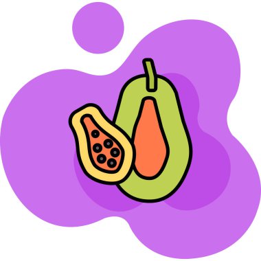 çizgi film karalama meyvesi, illüstrasyon