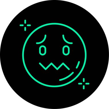 Moda Biçimli Emoji Simgesi İzole Arkaplan