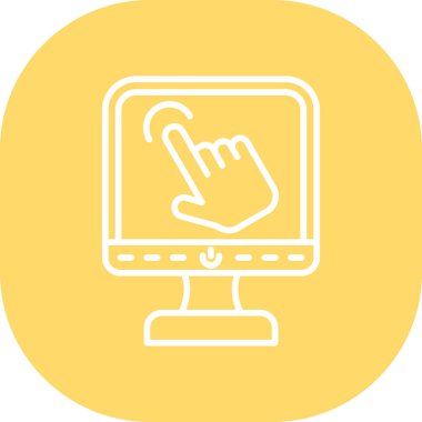 dokunmatik vektör simgesi modern basit tasarım