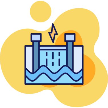 Fabrika inşa ikon vektör ana hatları resimleme