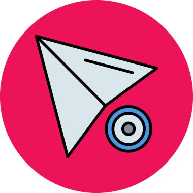 Bir bayrağın vektör illüstrasyonu