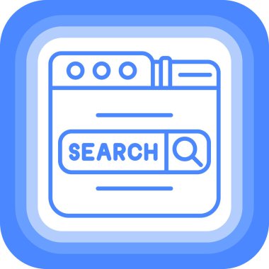 Arama simgesini ana hatlar biçiminde bul