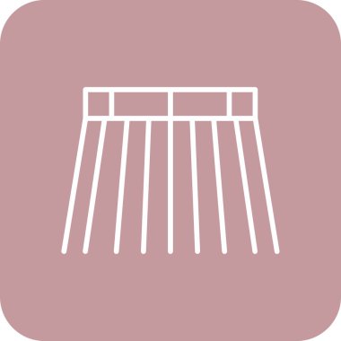 Çit simgesinin vektör illüstrasyonu