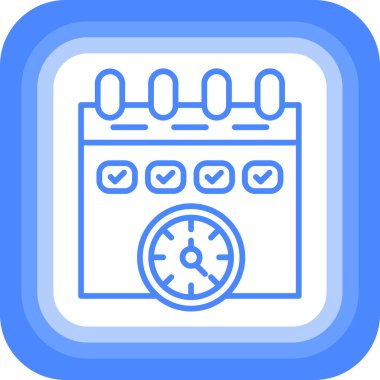 Alarm saat simgesi, vektör illüstrasyon tasarımı