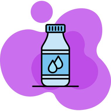 Şişe. Web simgesi basit illüstrasyon