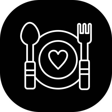 Gıda simgesinin vektör illüstrasyonu