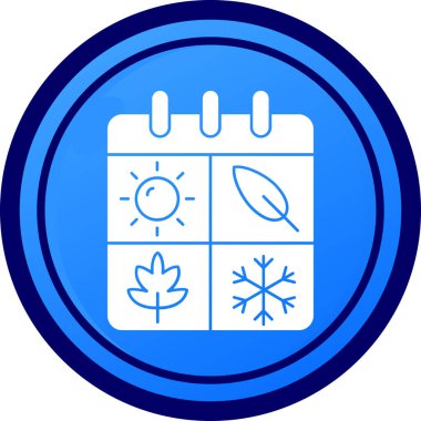 Takvim simgesi, vektör çizimi