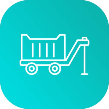 Alışveriş arabası simgesinin vektör çizimi