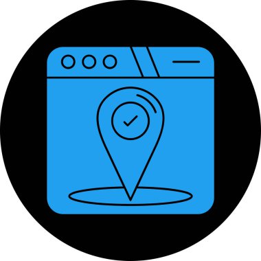 Konum Simgesi. Vektör İllüstrasyonu