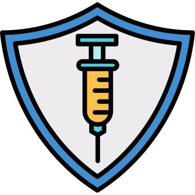 Mavi bir haçın vektör illüstrasyonu