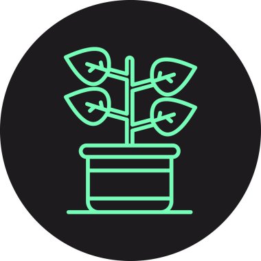 bitki simgesi vektör illüstrasyonu