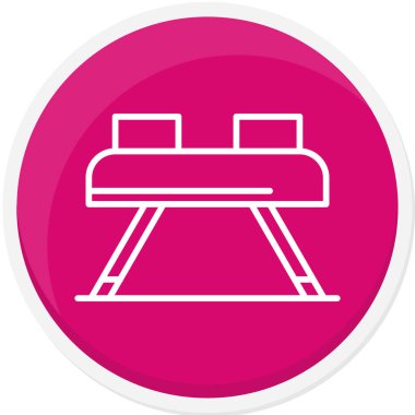 Yedek kulübesi Web simgesi basit illüstrasyon