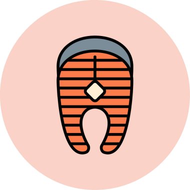 Bir karikatür ve kadın simgesinin vektör çizimi