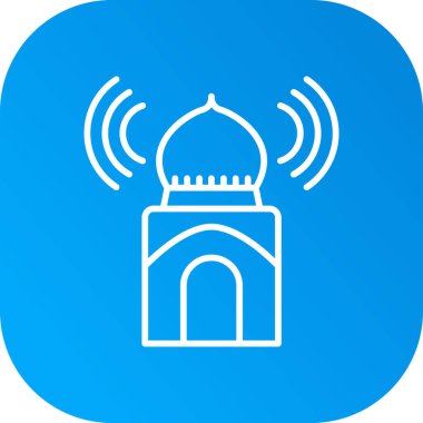 Cami simgesi vektör illüstrasyonu