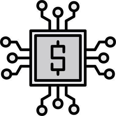 CPU işlemci çip simgesi
