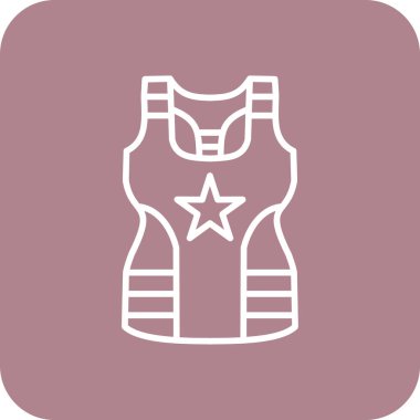 Yelek. Web simgesi basit illüstrasyon