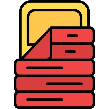 Yığın ikon vektör illüstrasyonu