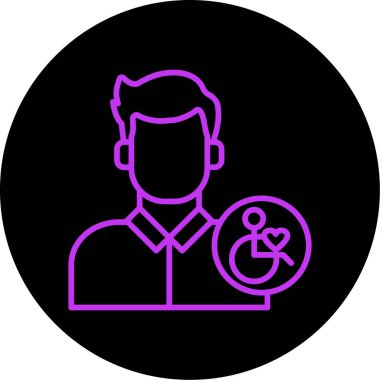 man simgesi vektör illüstrasyonu