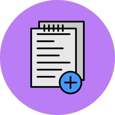 belge simgesi vektör illüstrasyonu