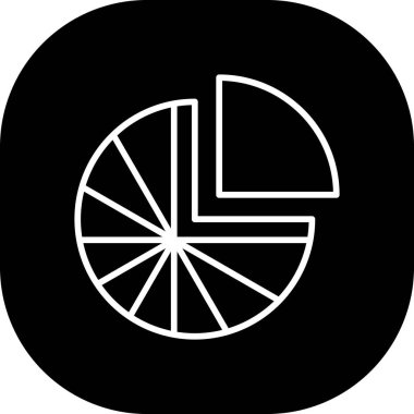 Pasta Çizelgesi Simgesi Moda Tarzı İzole Arkaplan