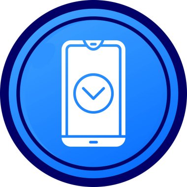 Cep telefonu. Web simgesi basit illüstrasyon