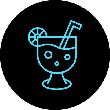 Proje için vektör kokteyl simgesi