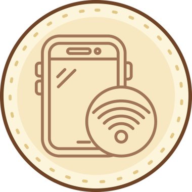 akıllı telefon simgesi vektör illüstrasyonu