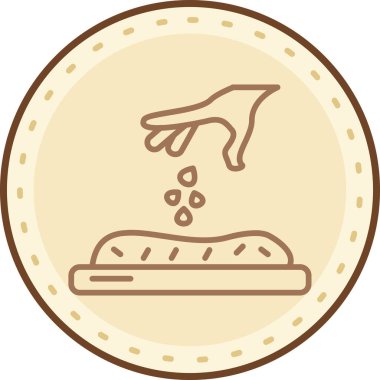 Bozuk parayla el ele tutuşmak, vektör illüstrasyonu