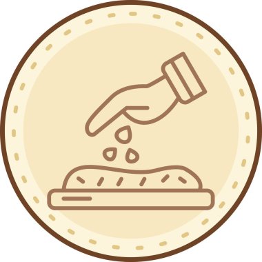 El ele tutuşan para, vektör illüstrasyonu