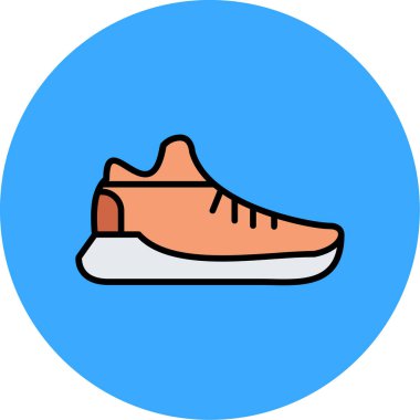 Spor ayakkabılar. Web simgesi basit tasarım