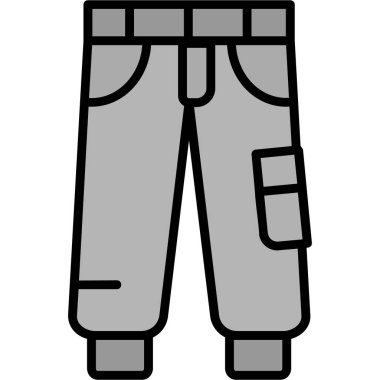 pantolon simgesi vektör illüstrasyonu