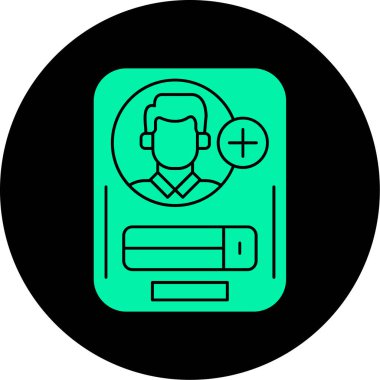 vektör çizim kişi simgesi