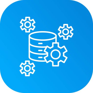 Kolayca düzenleyebilen ve düzenleyebilen Veritabanı Vektörü simgesi