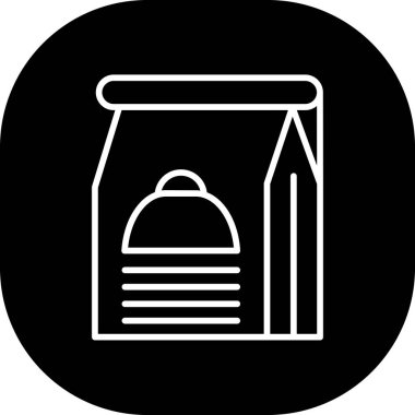 yiyecek ve içecek vektör simgesi.