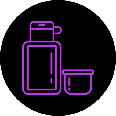 Parfüm ikonunun vektör illüstrasyonu