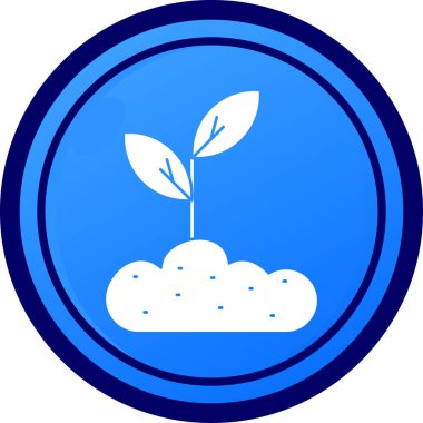 Bulut. Web simgesi basit illüstrasyon